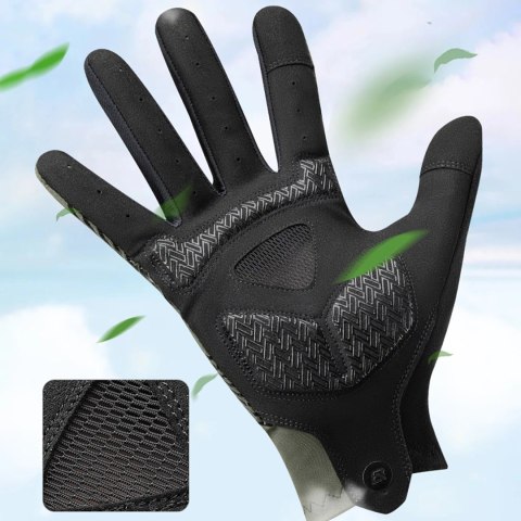 Rękawiczki rowerowe Rockbros wiosna/lato/jesień, pełne, rozmiar: XL- czarne Rękawiczki rowerowe Rockbros wiosna/lato/jesień, pełne, rozmiar: XL- czarne