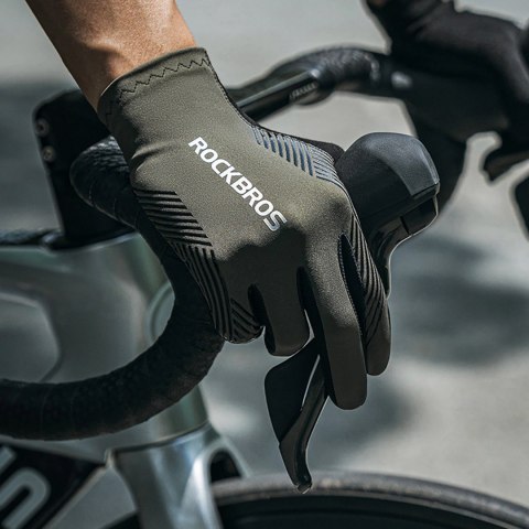 Rękawiczki rowerowe Rockbros wiosna/lato/jesień, pełne, rozmiar: XXL - zielone Rękawiczki rowerowe Rockbros wiosna/lato/jesień, pełne, rozmiar: XXL - zielone