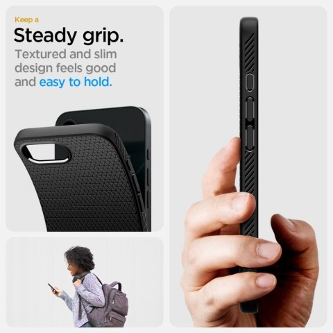 Etui Spigen Liquid Air na iPhone 16e - czarny mat