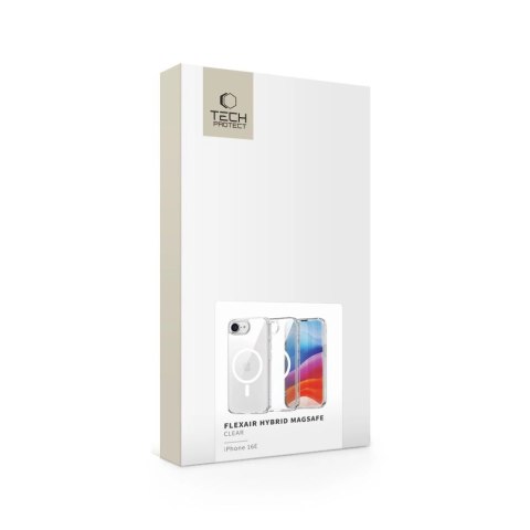 Etui Tech-Protect FlexAir Hybrid MagSafe na iPhone 16e - przezroczyste