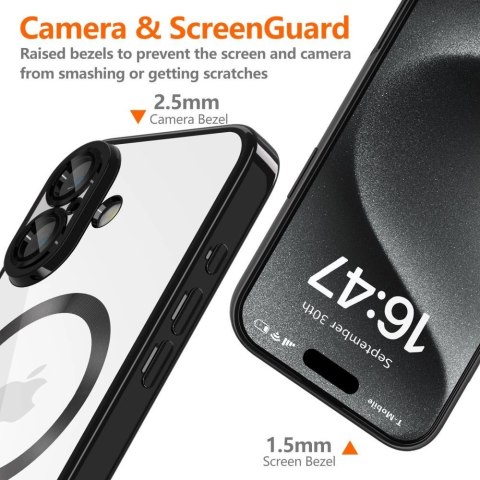 Etui Tech-Protect MagFlex MagSafe na iPhone 16e - przezroczyste