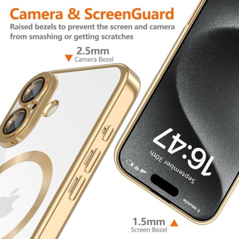 Etui Tech-Protect MagFlex MagSafe na iPhone 16e - złote Etui Tech-Protect MagFlex MagSafe na iPhone 16e - złote