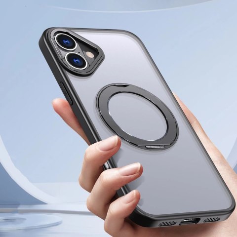 Etui Tech-Protect MagRing MagSafe na iPhone 16e - czarny mat Etui Tech-Protect MagRing MagSafe na iPhone 16e - czarny mat