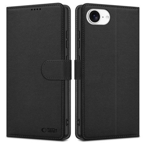 Etui Tech-Protect Wallet na iPhone 16e - czarny mat Etui Tech-Protect Wallet na iPhone 16e - czarny mat