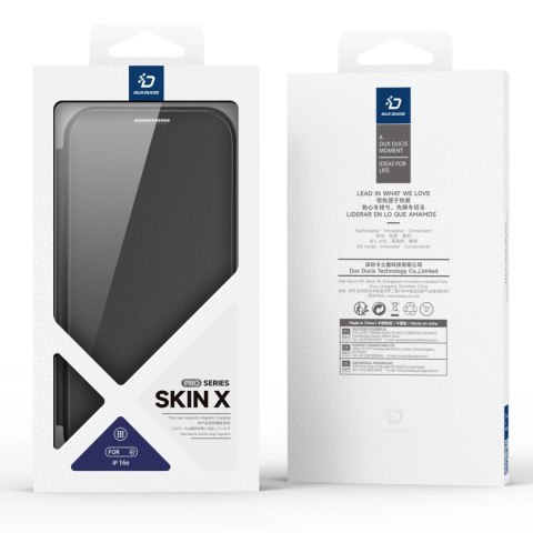 Etui Dux Ducis Skin X Pro z MagSafe na iPhone 16e - czarne Etui Dux Ducis Skin X Pro z MagSafe na iPhone 16e - czarne