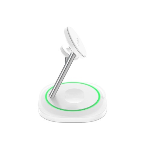 Ładowarka indukcyjna Tech-Protect QI15W-A46 3w1 Magnetic MagSafe - biała Ładowarka indukcyjna Tech-Protect QI15W-A46 3w1 Magnetic MagSafe - biała