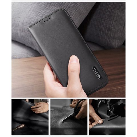 Etui Dux Ducis Hivo na Samsung Galaxy S25 Edge z klapką i ochroną RFID - czarne