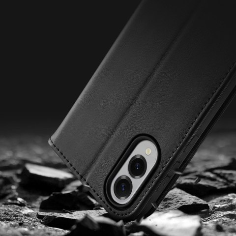 Etui Dux Ducis Hivo na Samsung Galaxy S25 Edge z klapką i ochroną RFID - czarne