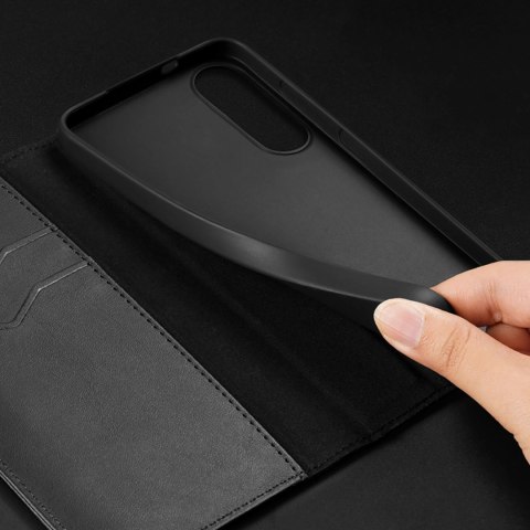 Etui Dux Ducis Hivo na Samsung Galaxy S25 Edge z klapką i ochroną RFID - czarne