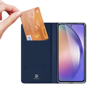 Etui Dux Ducis Skin Pro na Samsung Galaxy A55 5G z klapką i miejscem na kartę - niebieskie