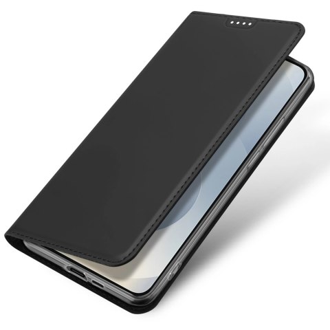 Etui Dux Ducis Skin Pro na Samsung Galaxy S25 Edge z klapką i miejscem na kartę - czarne Etui Dux Ducis Skin Pro na Samsung Galaxy S25 Edge z klapką i miejscem na kartę - czarne