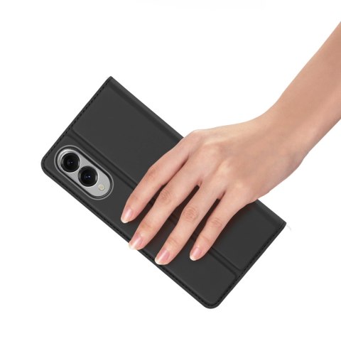 Etui Dux Ducis Skin Pro na Samsung Galaxy S25 Edge z klapką i miejscem na kartę - czarne Etui Dux Ducis Skin Pro na Samsung Galaxy S25 Edge z klapką i miejscem na kartę - czarne