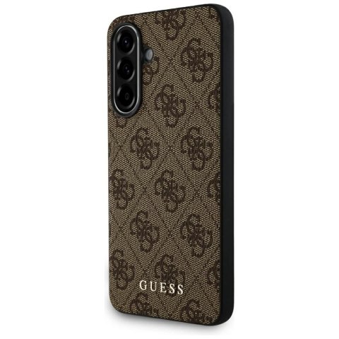 Etui Guess 4G Metal Gold Logo na Samsung Galaxy A56 - brązowe Etui Guess 4G Metal Gold Logo na Samsung Galaxy A56 - brązowe