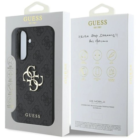 Etui Guess Big 4G Logo Classic Logo na Samsung Galaxy A56 - czarne