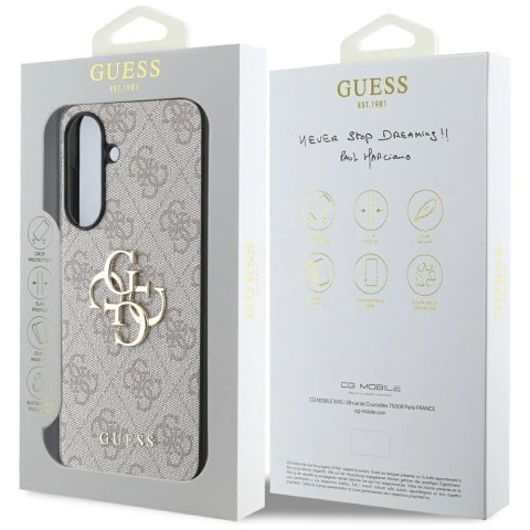 Etui Guess Big 4G Logo Classic Logo na Samsung Galaxy A56 - różowe