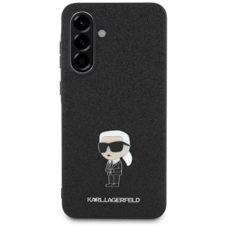 Etui Karl Lagerfeld Fixed Glitter Ikonik Logo Metal Pin na Samsung Galaxy A36 - czarne