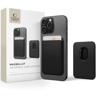 Etui Tech-Protect MagWallet Magsafe z uniwersalnym magnetycznym etui na karty lub dokumenty - czarne