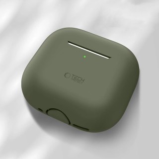 Etui Tech-Protect Silicone na Apple AirPods 4 - oliwkowe