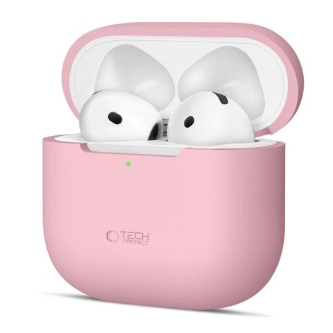 Etui Tech-Protect Silicone na Apple AirPods 4 - różowe Etui Tech-Protect Silicone na Apple AirPods 4 - różowe