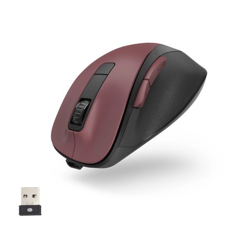 Mysz bezprzewodowa Hama MW-500 V2 z akumulatorem - bordowa Mysz bezprzewodowa Hama MW-500 V2 z akumulatorem - bordowa