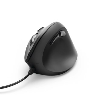 Mysz przewodowa Hama EMC-500 ergonomiczna, pionowa - czarna