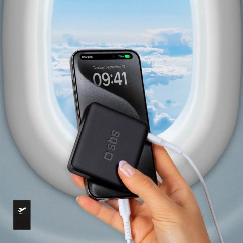 Powerbank SBS NanoTube 5000 mAh High-Density - czarny Powerbank SBS NanoTube 5000 mAh High-Density - czarny