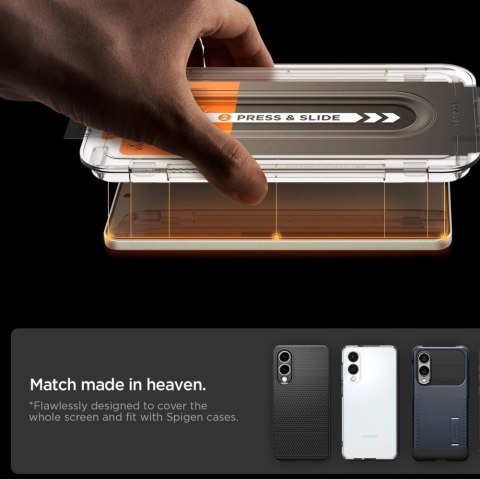 Szkło hartowane Spigen Glas.TR "Ez Fit" Pro na Samsung Galaxy S25 Edge