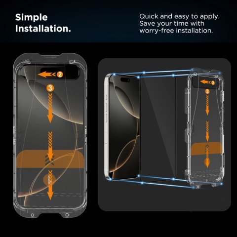 Szkło hartowane Tech-Protect Quick Set+ 2-pack na iPhone 16 Pro Max Szkło hartowane Tech-Protect Quick Set+ 2-pack na iPhone 16 Pro Max