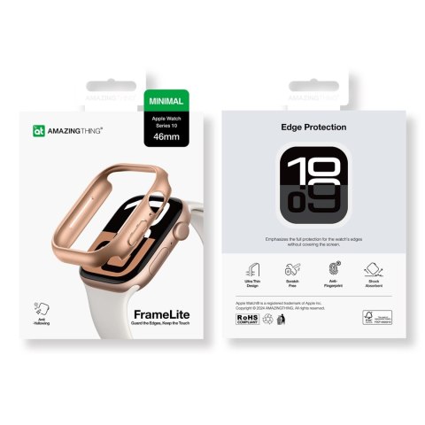 Etui AMAZINGTHING Minimal Case do Apple Watch 46mm - różowe złoto Etui AMAZINGTHING Minimal Case do Apple Watch 46mm - różowe złoto