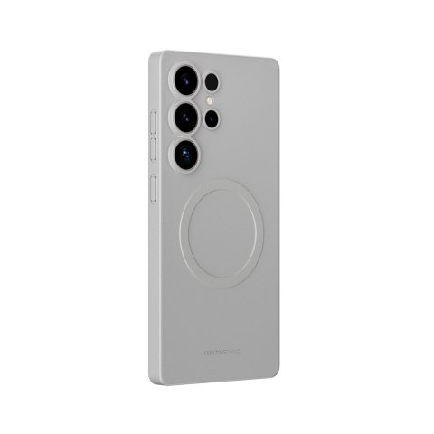 Etui silikonowe AMAZINGTHING Minimal Air Case z pierścieniem magnetycznym do Samsung Galaxy S25 Ultra - szare