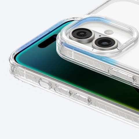 Etui silikonowe AMAZINGTHING Titan Pro Mag Case z pierścieniem magnetycznym do iPhone 16 Plus - przezroczyste