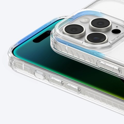 Etui silikonowe AMAZINGTHING Titan Pro Mag Case z pierścieniem magnetycznym do iPhone 16 Pro - przezroczyste