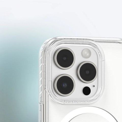Etui silikonowe AMAZINGTHING Titan Pro Mag Case z pierścieniem magnetycznym do iPhone 16 Pro - przezroczyste
