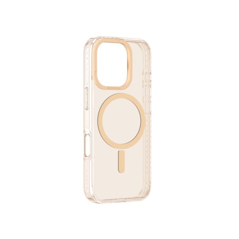 Etui silikonowe AMAZINGTHING Titan Pro Mag Case z pierścieniem magnetycznym do iPhone 16 Pro - różowe złoto