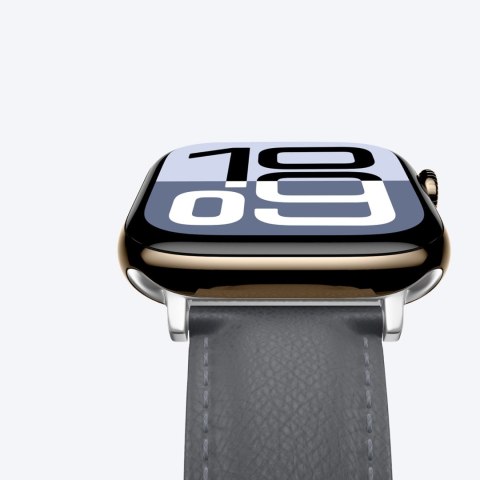 Skórzany pasek AMAZINGTHING Class Band do Apple Watch 45 / 46 / 49 mm - szary
