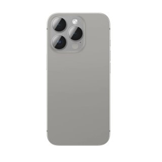 Szkło hartowane AMAZINGTHING Aviation-Grade Alloy Lens na wyspę aparatu do iPhone 16 Pro / 16 Pro Max - szare