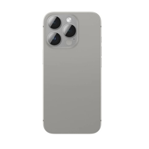 Szkło hartowane AMAZINGTHING Aviation-Grade Alloy Lens na wyspę aparatu do iPhone 16 Pro / 16 Pro Max - szare