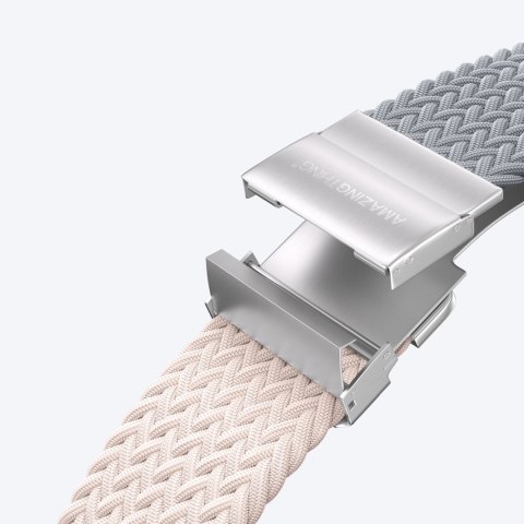 Zestaw 2 pasków AMAZINGTHING Blend Band do Apple Watch 42mm - różowo-szary / różowy