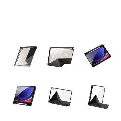 Etui Dux Ducis Magi z uchwytem na rysik na Samsung Galaxy Tab S10 FE/S9/S9 FE - czarne