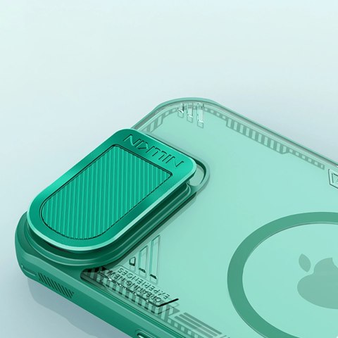 Etui Nillkin Iceblade Prop Magnetic z osłoną na aparat i podstawką na iPhone 16e - zielone Etui Nillkin Iceblade Prop Magnetic z osłoną na aparat i podstawką na iPhone 16e - zielone