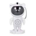 Projektor gwiazd astronauta z głośnikiem bluetooth X2501 biały Projektor gwiazd astronauta z głośnikiem bluetooth X2501 biały