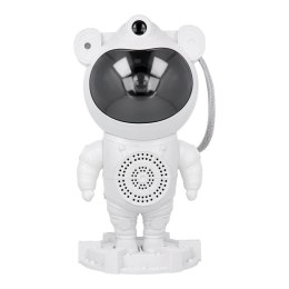 Projektor gwiazd astronauta z głośnikiem bluetooth X2501 biały