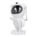 Projektor gwiazd astronauta z głośnikiem bluetooth X2501 biały Projektor gwiazd astronauta z głośnikiem bluetooth X2501 biały