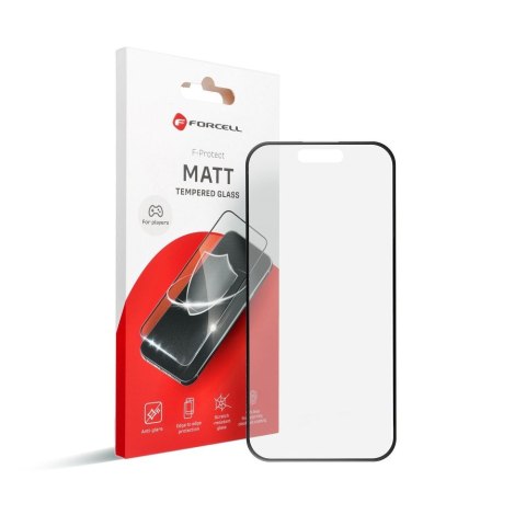 Szkło hartowane iPhone X / XS / 11 PRO Forcell Matt Glass czarne Szkło hartowane iPhone X / XS / 11 PRO Forcell Matt Glass czarne