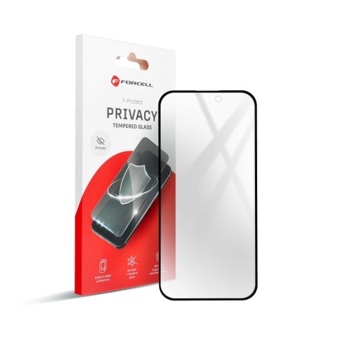 Szkło hartowane iPhone X / XS / 11 PRO Forcell Privacy Glass czarne Szkło hartowane iPhone X / XS / 11 PRO Forcell Privacy Glass czarne