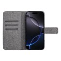 Kabura GOMMA Book do XIAOMI Redmi Note 14 PRO 5G / 14 PRO PLUS 5G szary