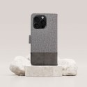 Kabura GOMMA Book do IPHONE 16 szary