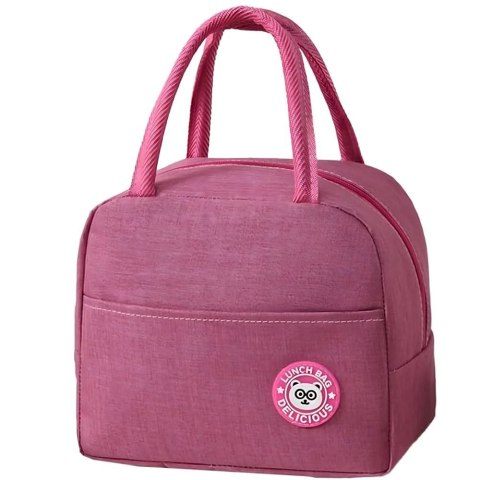Torba termiczna izolacyjna typu lunch box RC-K-1079 różowa Torba termiczna izolacyjna typu lunch box RC-K-1079 różowa