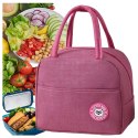 Torba termiczna izolacyjna typu lunch box RC-K-1079 różowa Torba termiczna izolacyjna typu lunch box RC-K-1079 różowa