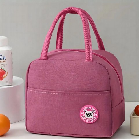 Torba termiczna izolacyjna typu lunch box RC-K-1079 różowa Torba termiczna izolacyjna typu lunch box RC-K-1079 różowa